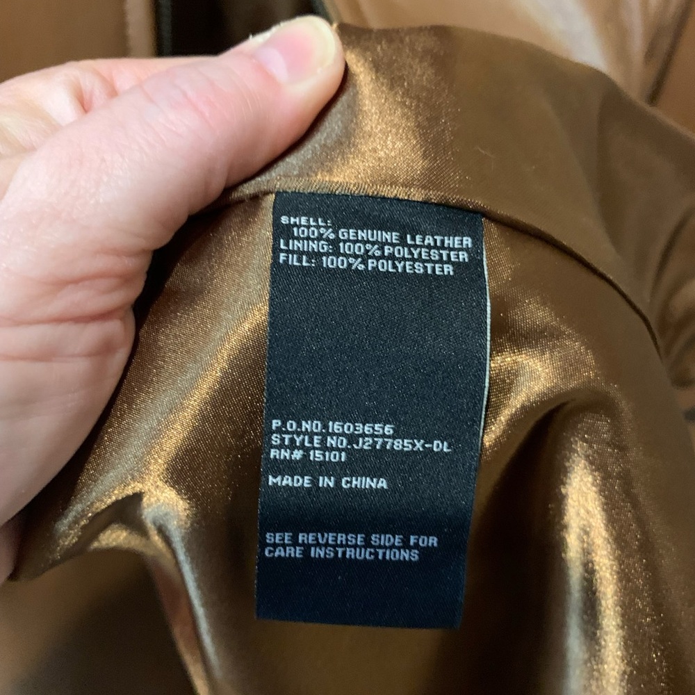 ☀️Brown Leather Coat☀️ NWT - Picture 5 of 11
